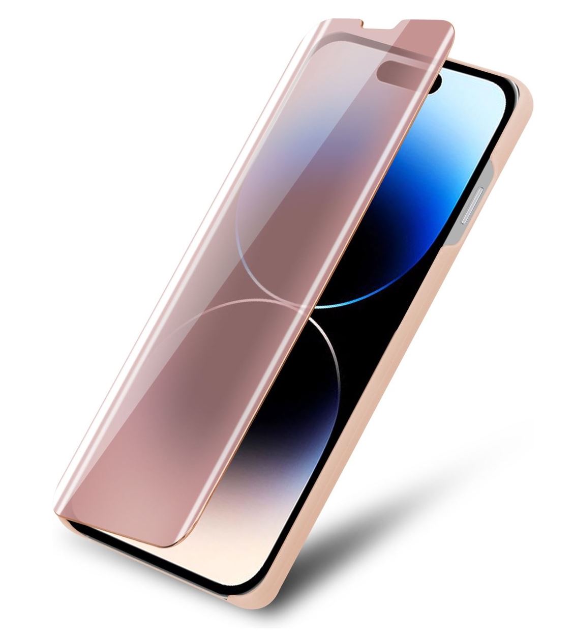 Coque Clear View pour iPhone 14 Pro - Rose
