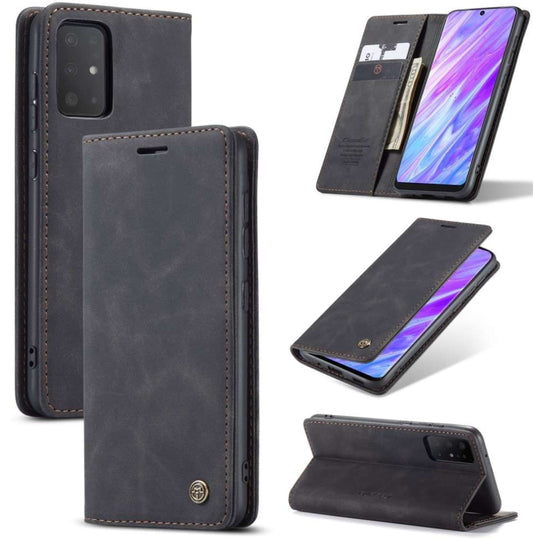 Galaxy S20 Wallet Premium Case Leer - Zwart