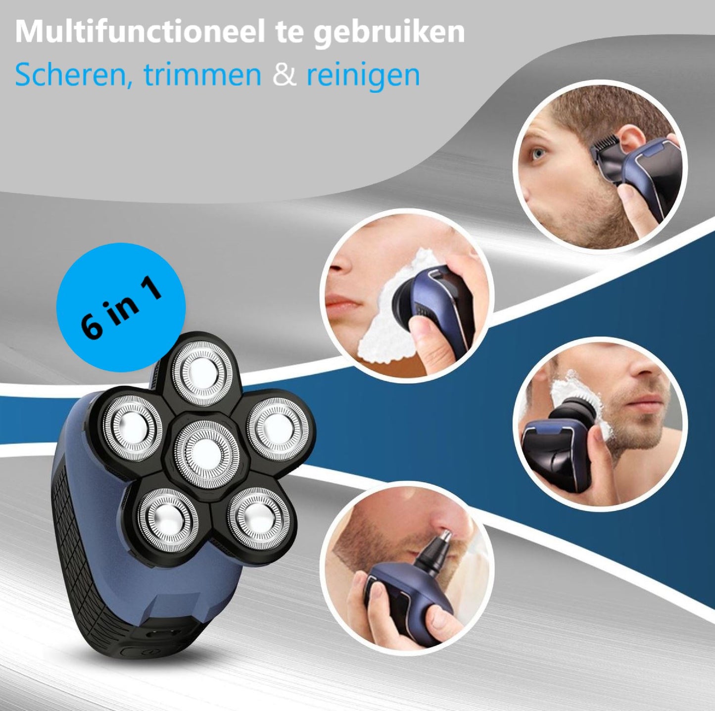 Vaxo™ 6 in 1 Scheerapparaat voor mannen - Waterdicht