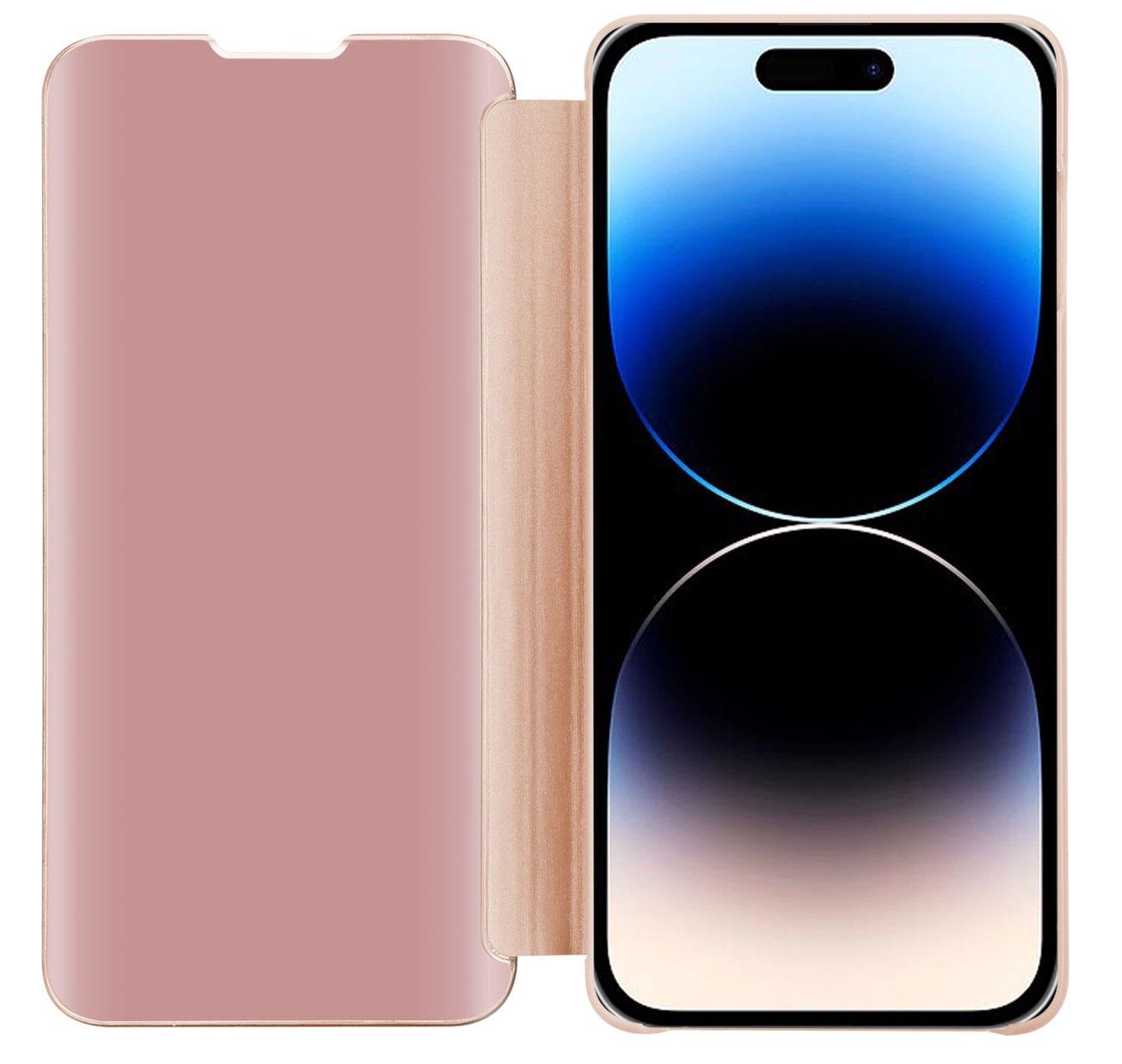 Coque Clear View pour iPhone 14 Pro - Rose 