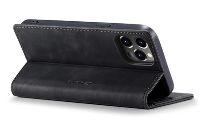 Étui Portefeuille Premium en Cuir pour iPhone 14 Pro - Noir